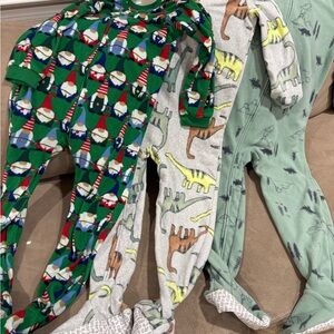 3 footed onesies assorted brands size 5t